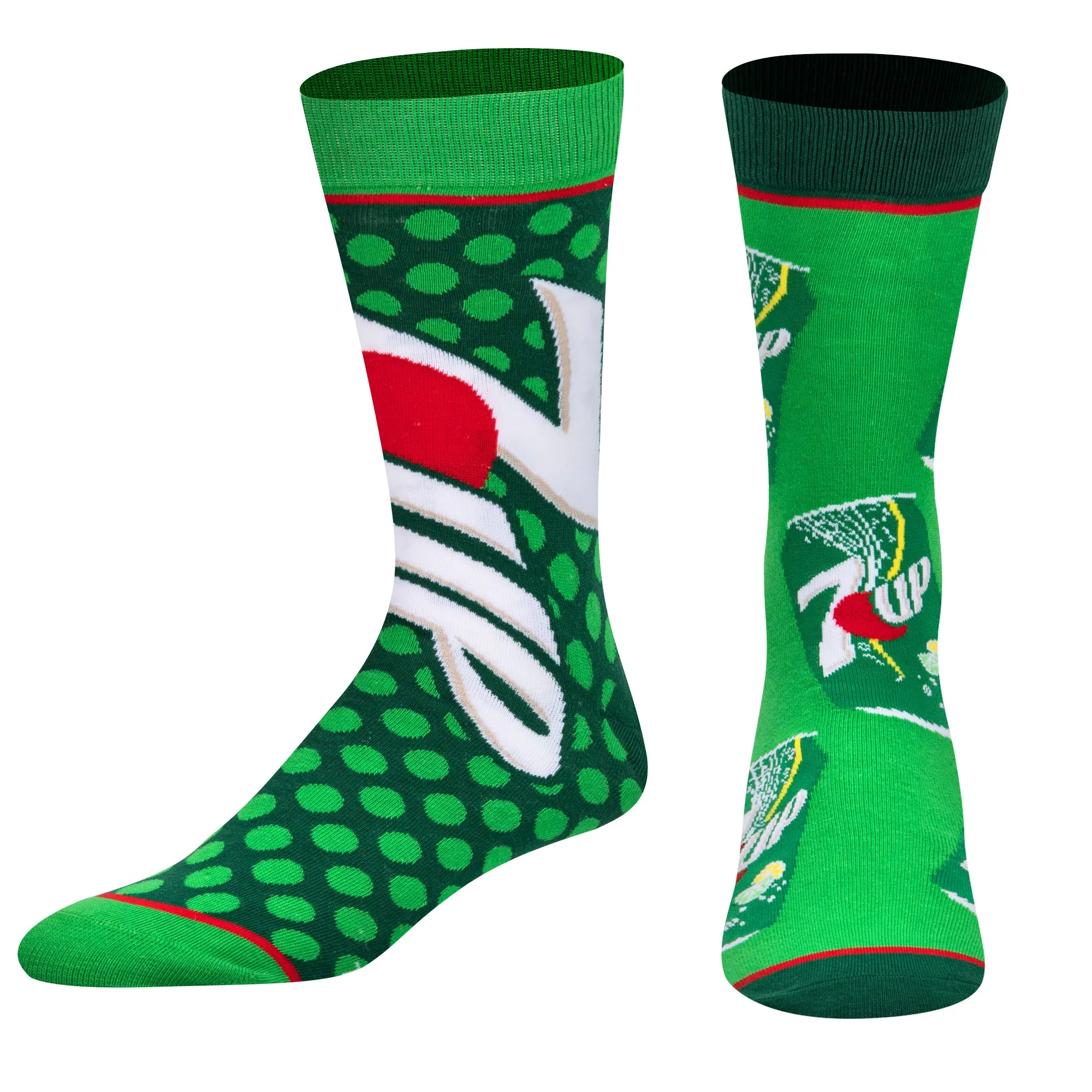 7UP Split Men's Crew Socks sold by Odd Sox product image thumbnail 2