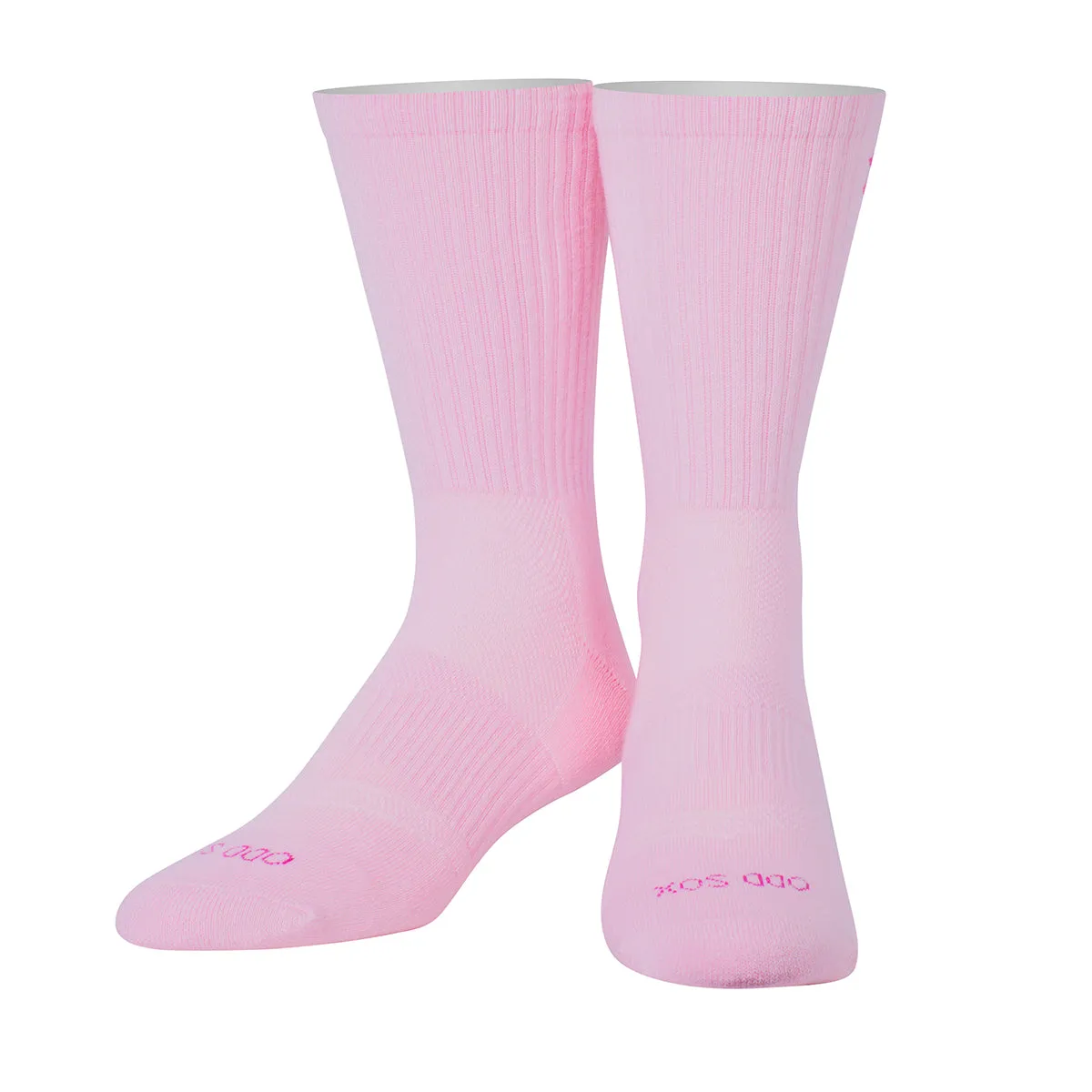 Basix Light Pink Men's Crew Socks sold by Odd Sox product image thumbnail 2