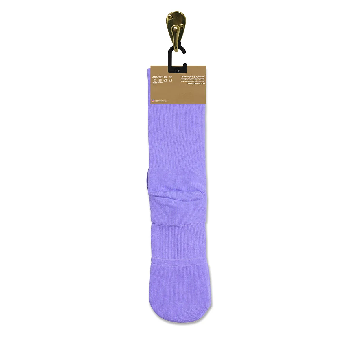 Basix Cool Purple Men's Crew Socks sold by Odd Sox product image thumbnail 5