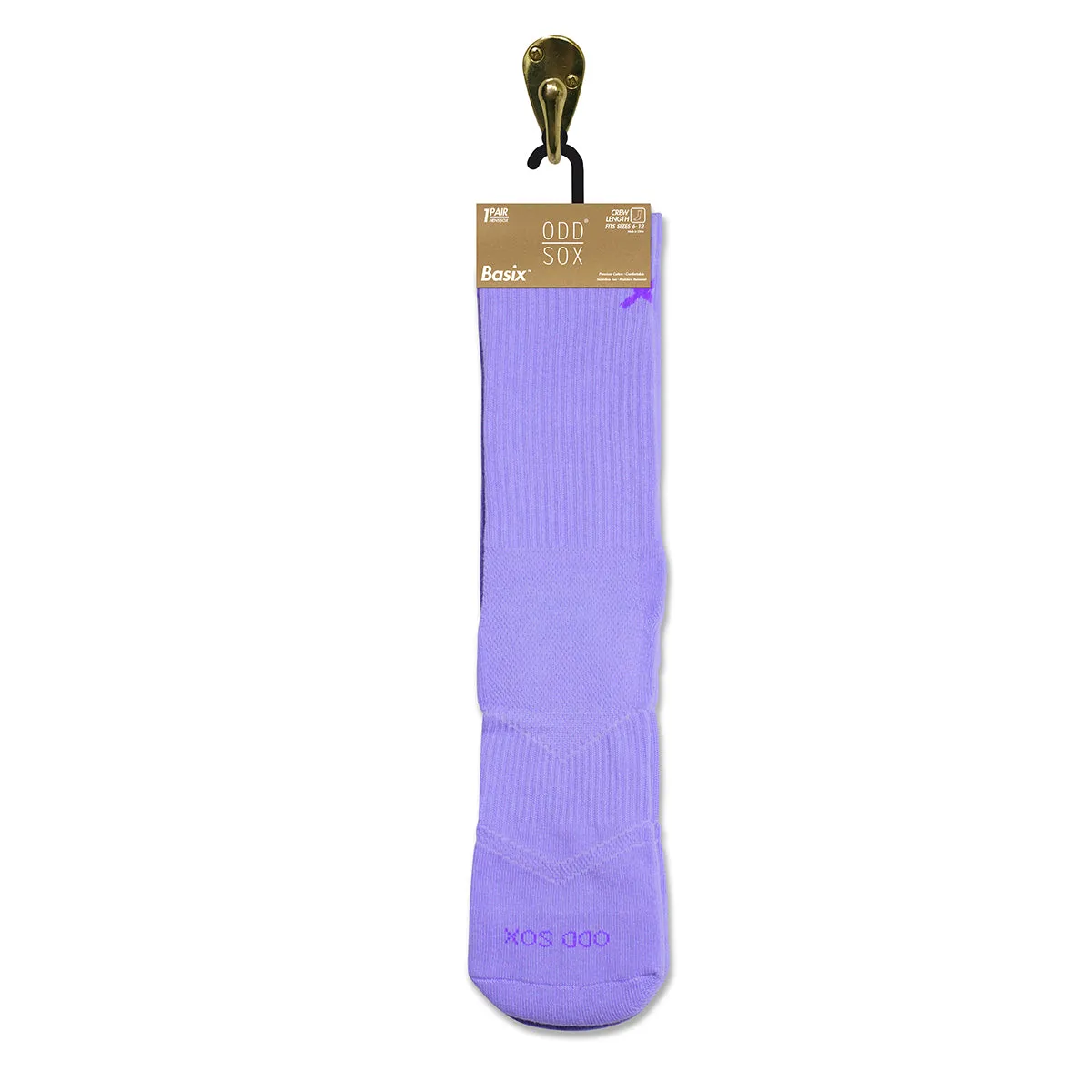 Basix Cool Purple Men's Crew Socks sold by Odd Sox product image thumbnail 4