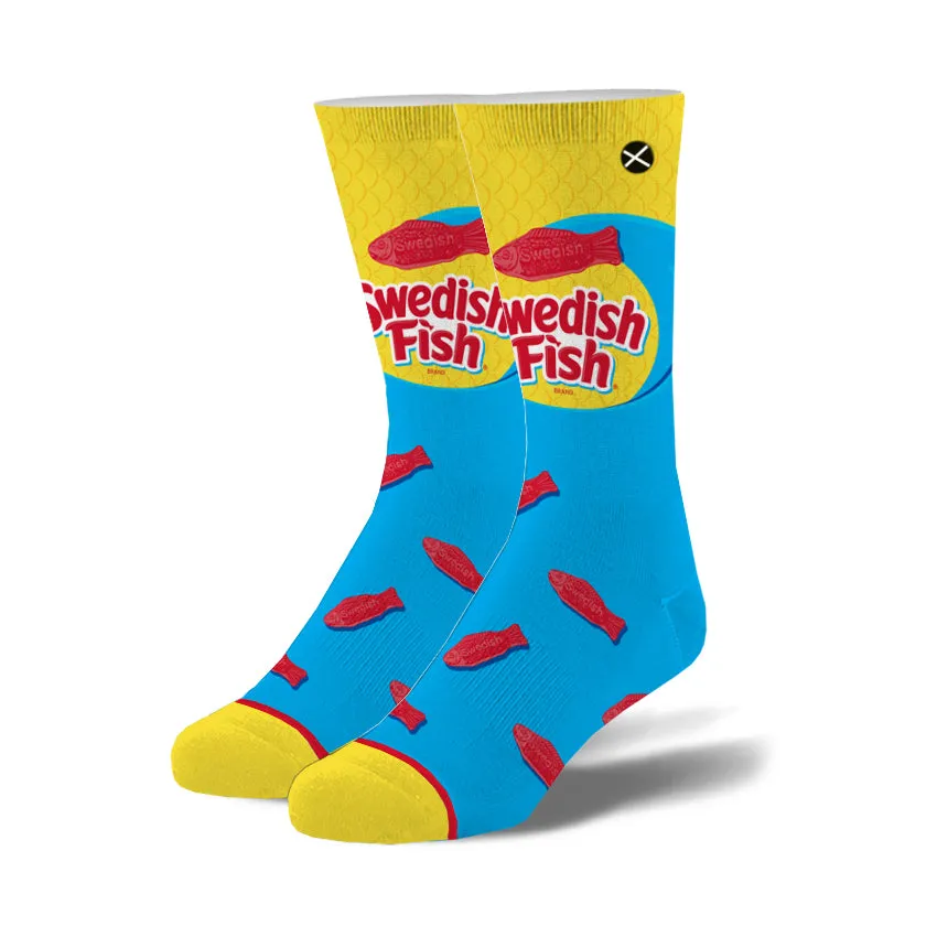 Swedish Fish Men's Crew Socks sold by Odd Sox
