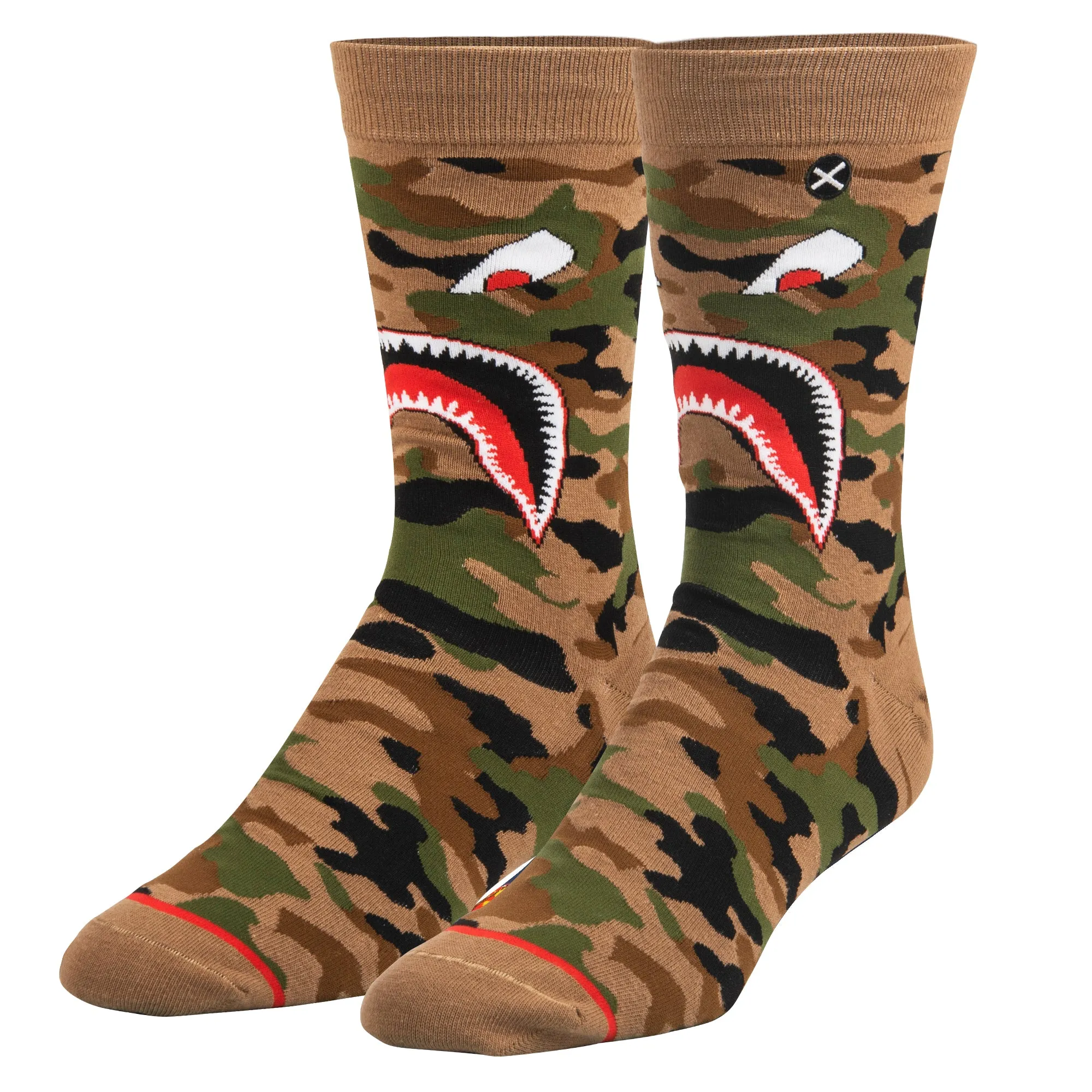 Warplane Camo Men's Crew Socks sold by Odd Sox