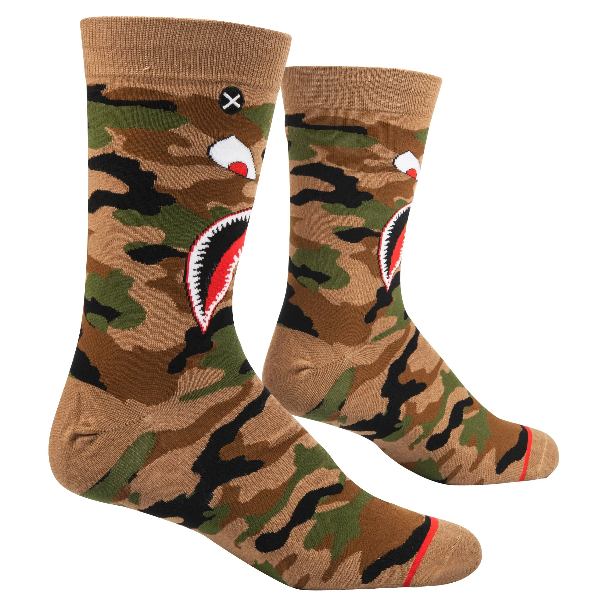 Warplane Camo Men's Crew Socks sold by Odd Sox product image thumbnail 3