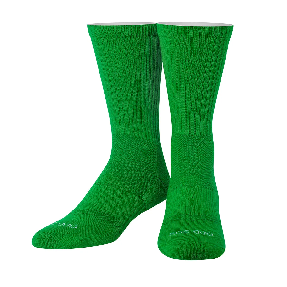 Basix Green Men's Crew Socks sold by Odd Sox product image thumbnail 2