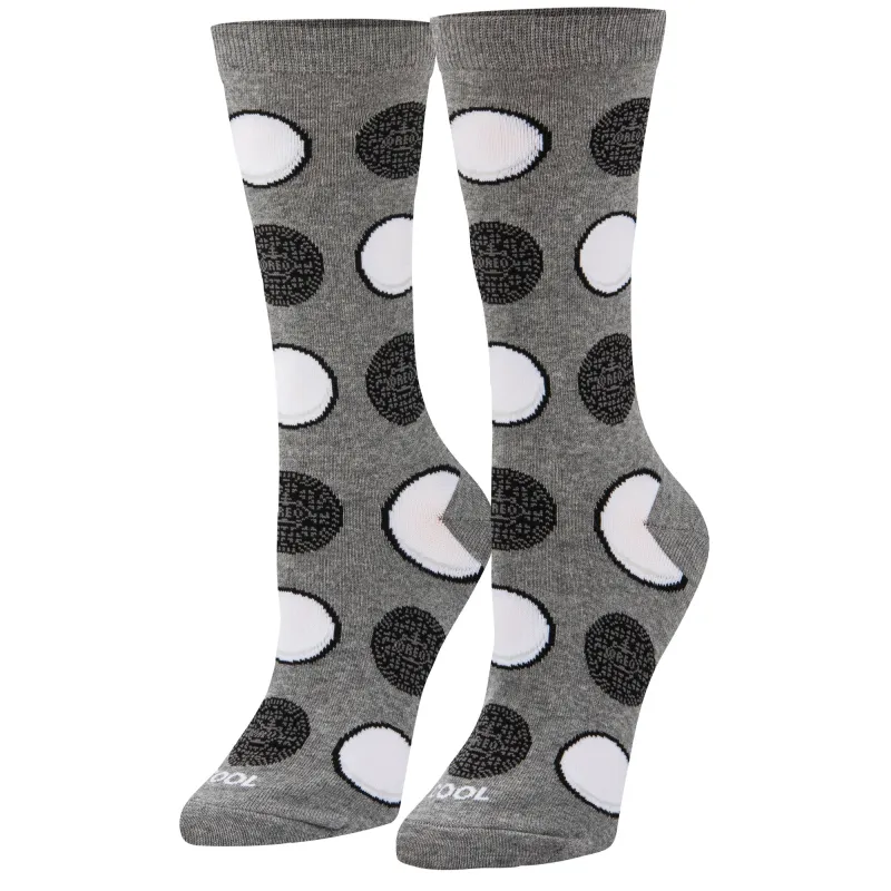 Oreo Cookies Heather Women's Crew Socks sold by Odd Sox