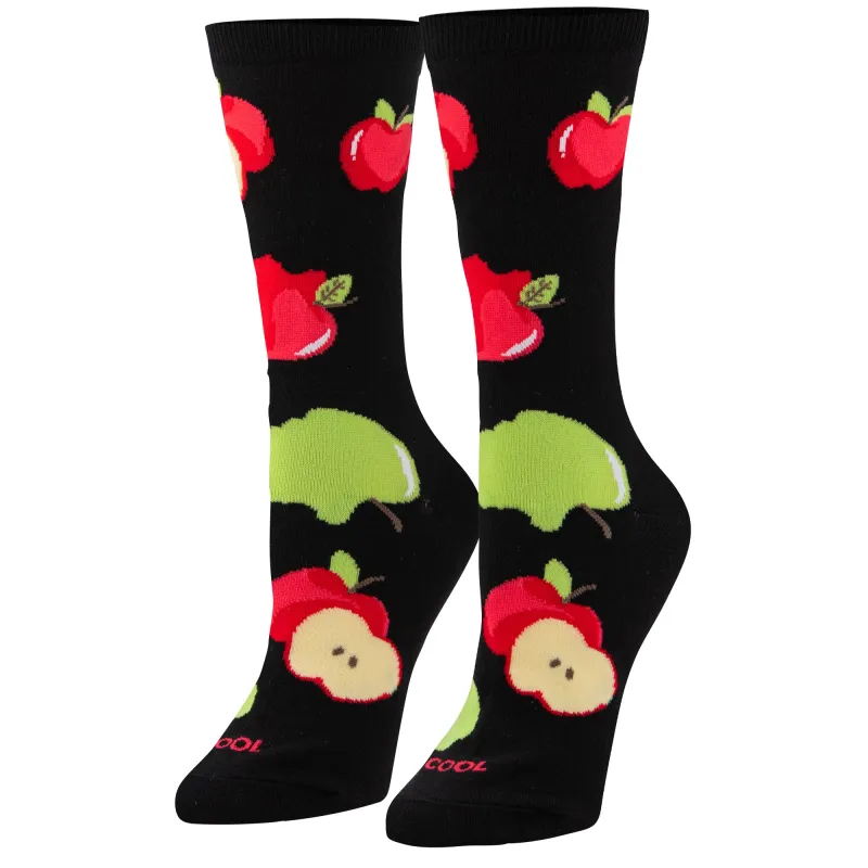 Apples Women's Crew Socks sold by Odd Sox
