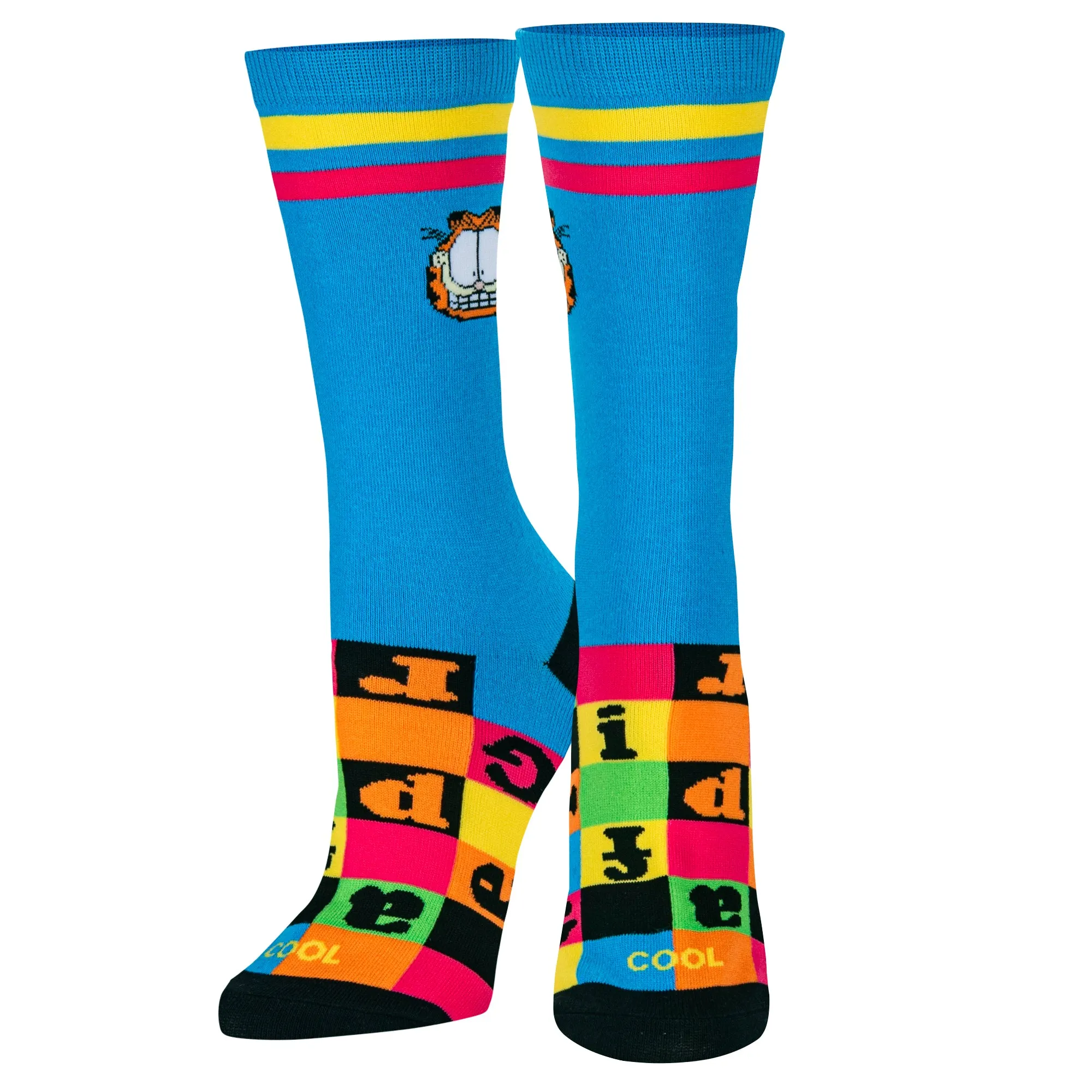Garfield Checkerboard Women's Crew Socks sold by Odd Sox product image thumbnail 2
