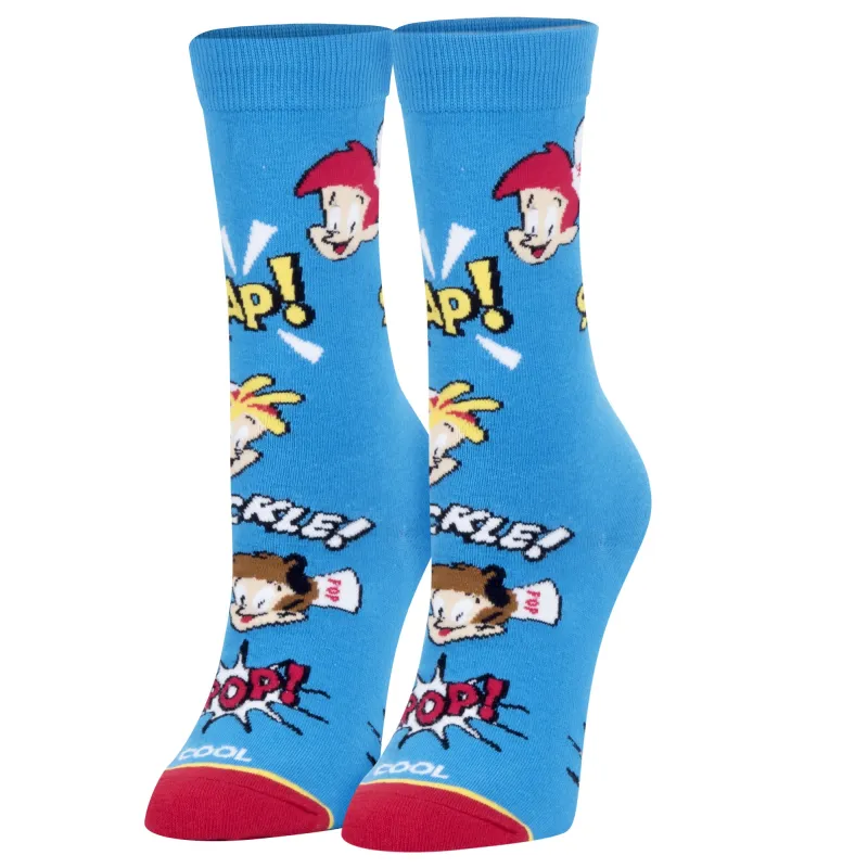 Snap, Crackle, Pop Men's Crew Socks sold by Odd Sox