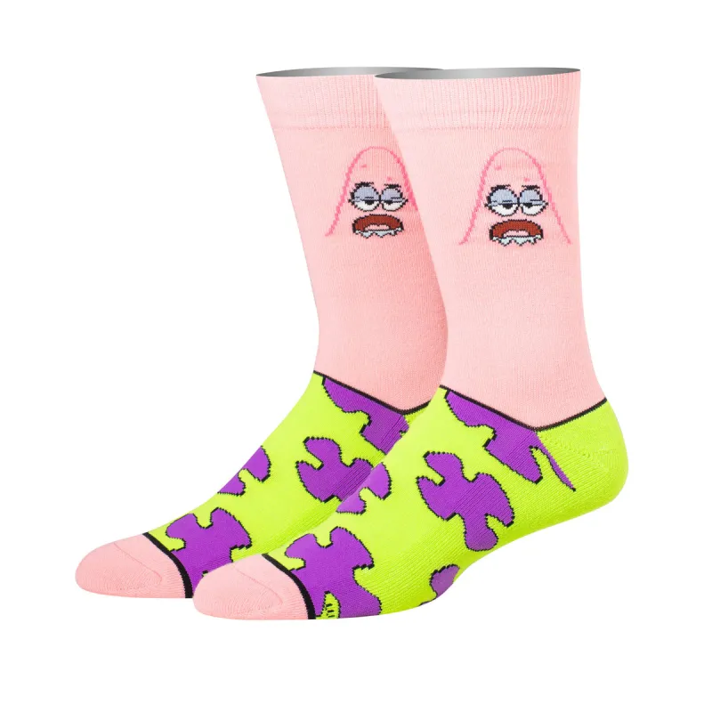 Patrick Starfish Men's Crew Socks sold by Odd Sox