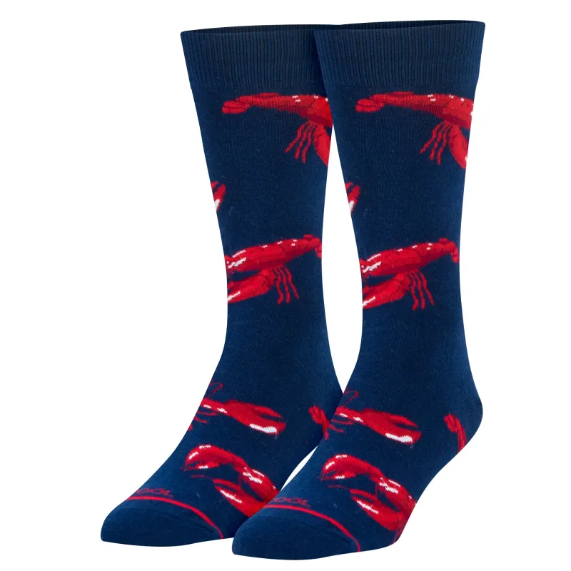 Lobsters Men's Crew Socks sold by Odd Sox