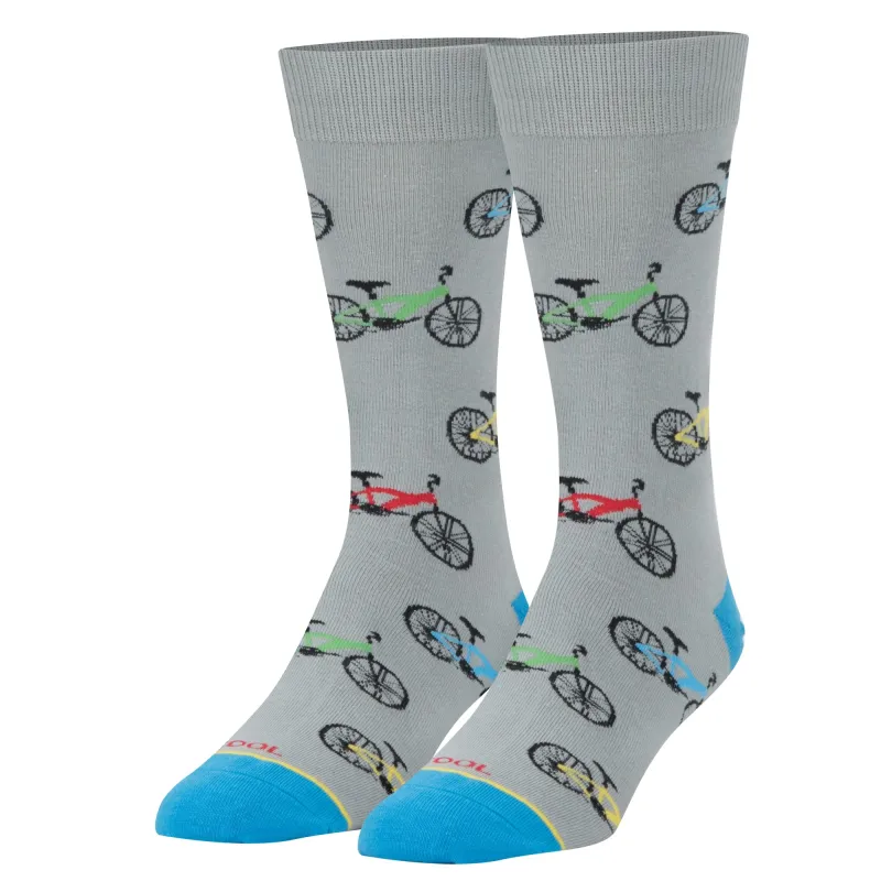 Cycling Men's Crew Socks made by Odd Sox