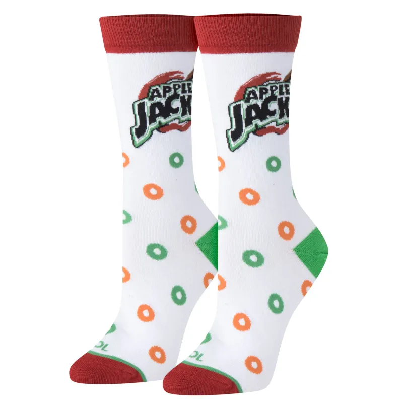 Apple Jacks Women's Crew Socks sold by Odd Sox