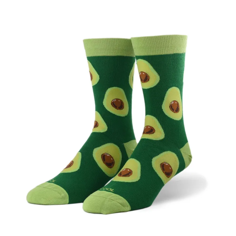 Avocados Men's Crew Socks sold by Odd Sox