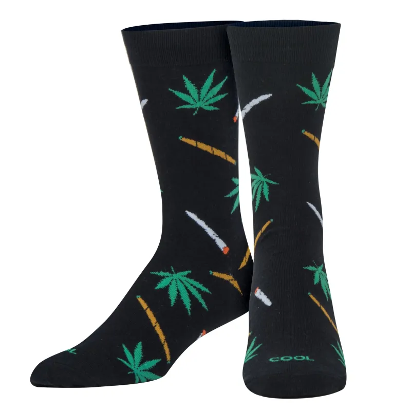 Weedies Men's Crew Socks sold by Odd Sox
