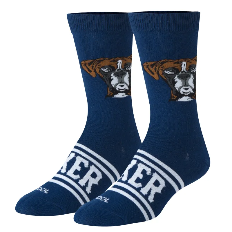 Boxer Women's Crew Socks sold by Odd Sox