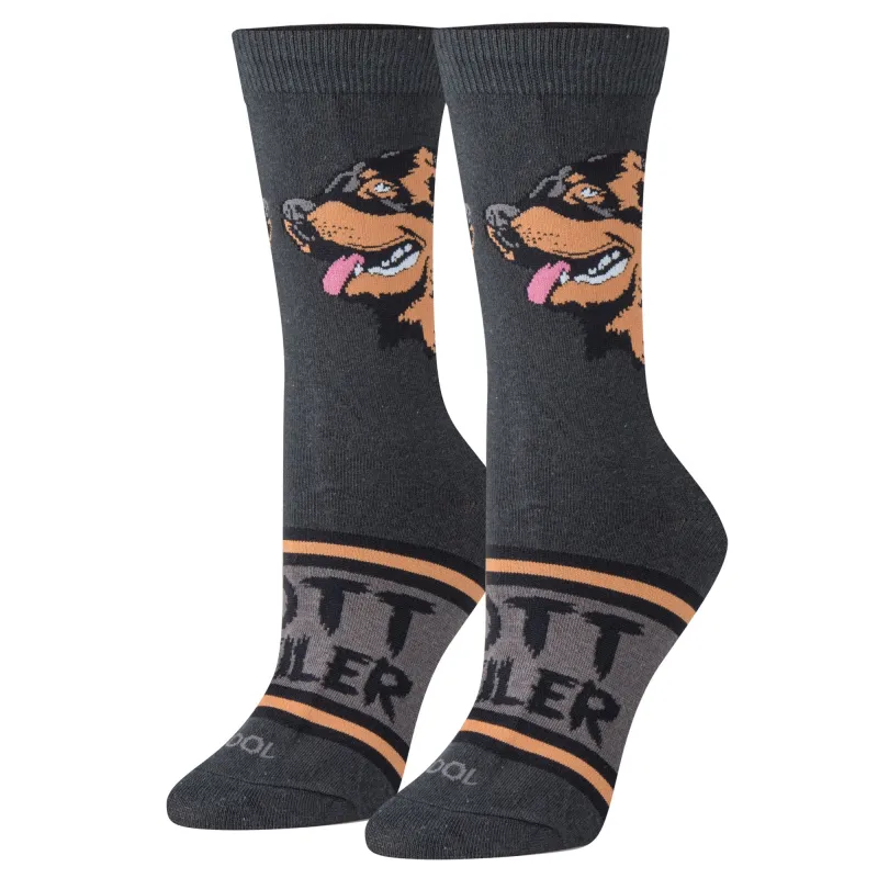 Rottweiler Women's Crew Socks sold by Odd Sox