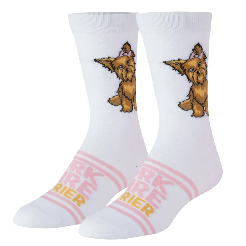 Yorkie Women's Crew Socks sold by Odd Sox
