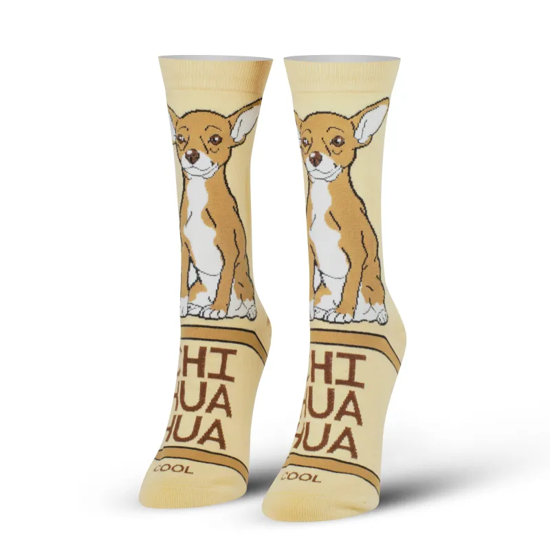 Chihuahua Women's Crew Socks sold by Odd Sox