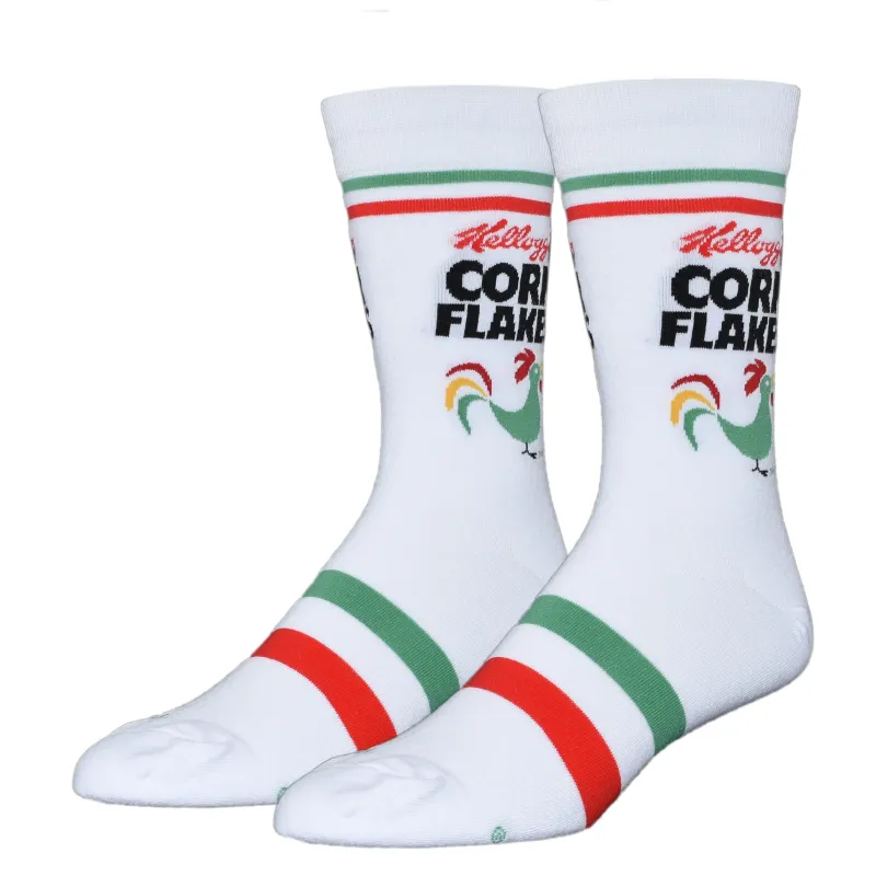 Corn Flakes Men's Crew Socks sold by Odd Sox