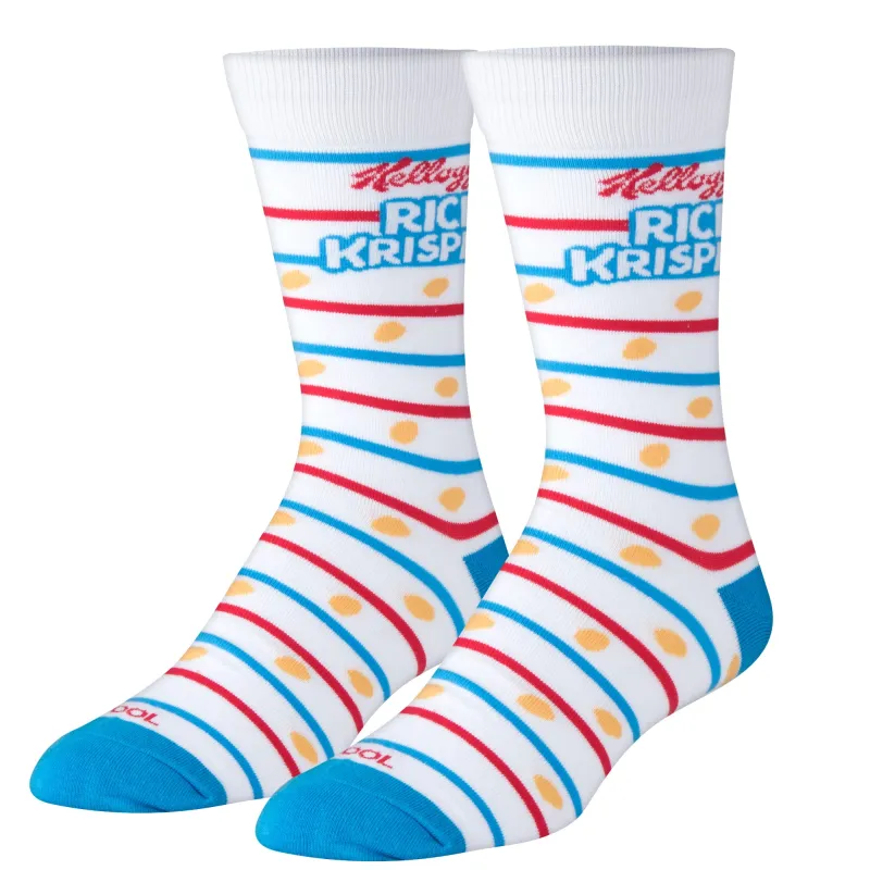 Rice Krispies Men's Crew Socks sold by Odd Sox