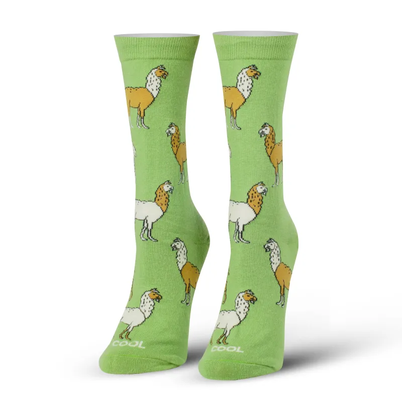 Llamas Women's Crew Socks sold by Odd Sox