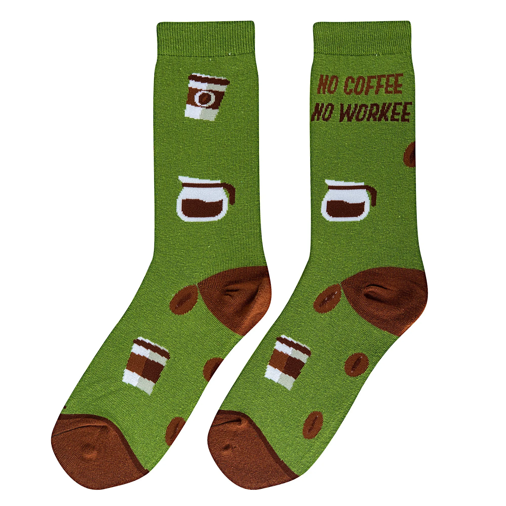 No Coffee No Workee Women's Crew Socks sold by Odd Sox product image thumbnail 5