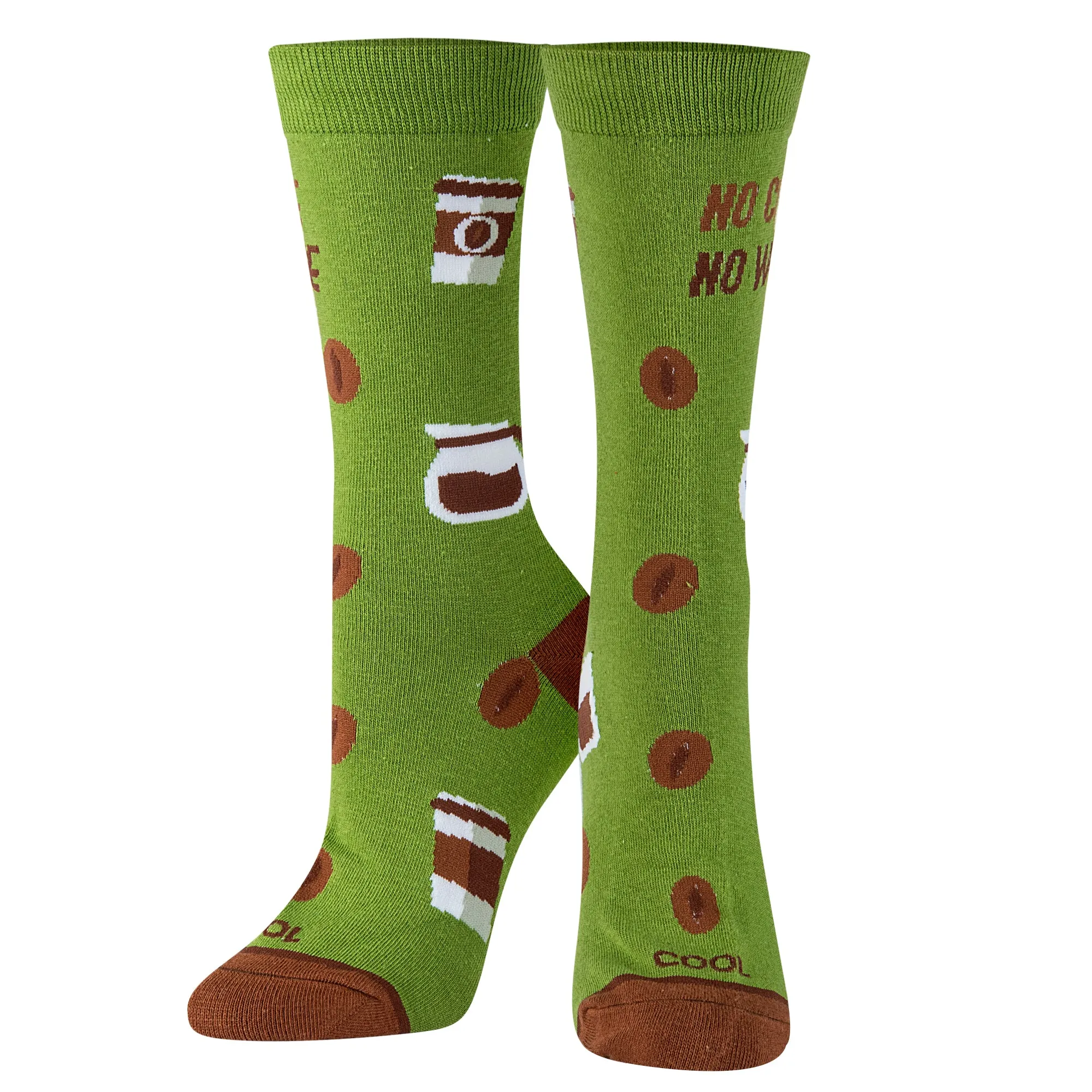 No Coffee No Workee Women's Crew Socks sold by Odd Sox product image thumbnail 2