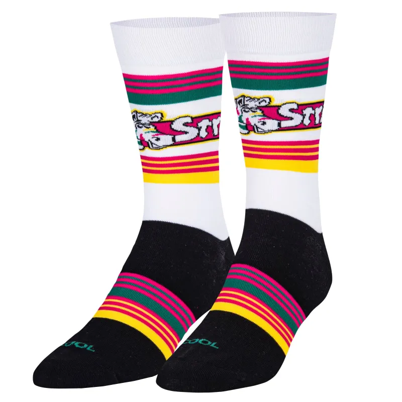 Fruit Stripes Men's Crew Socks sold by Odd Sox