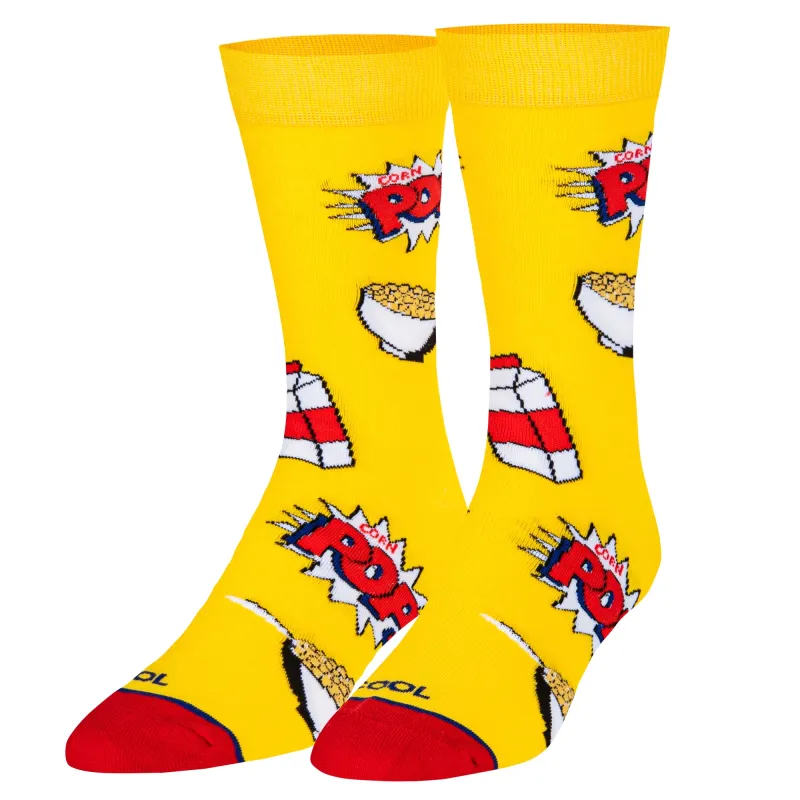 Corn Pops Cereal Bowls Men's Crew Socks sold by Odd Sox