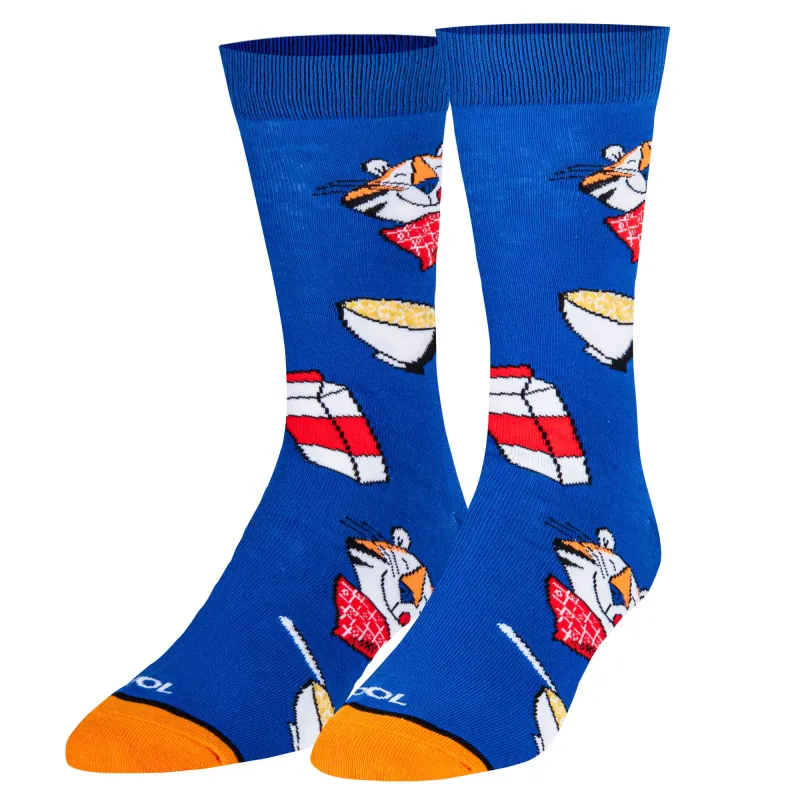 Frosted Flakes Cereal Bowls Men's Crew Socks sold by Odd Sox