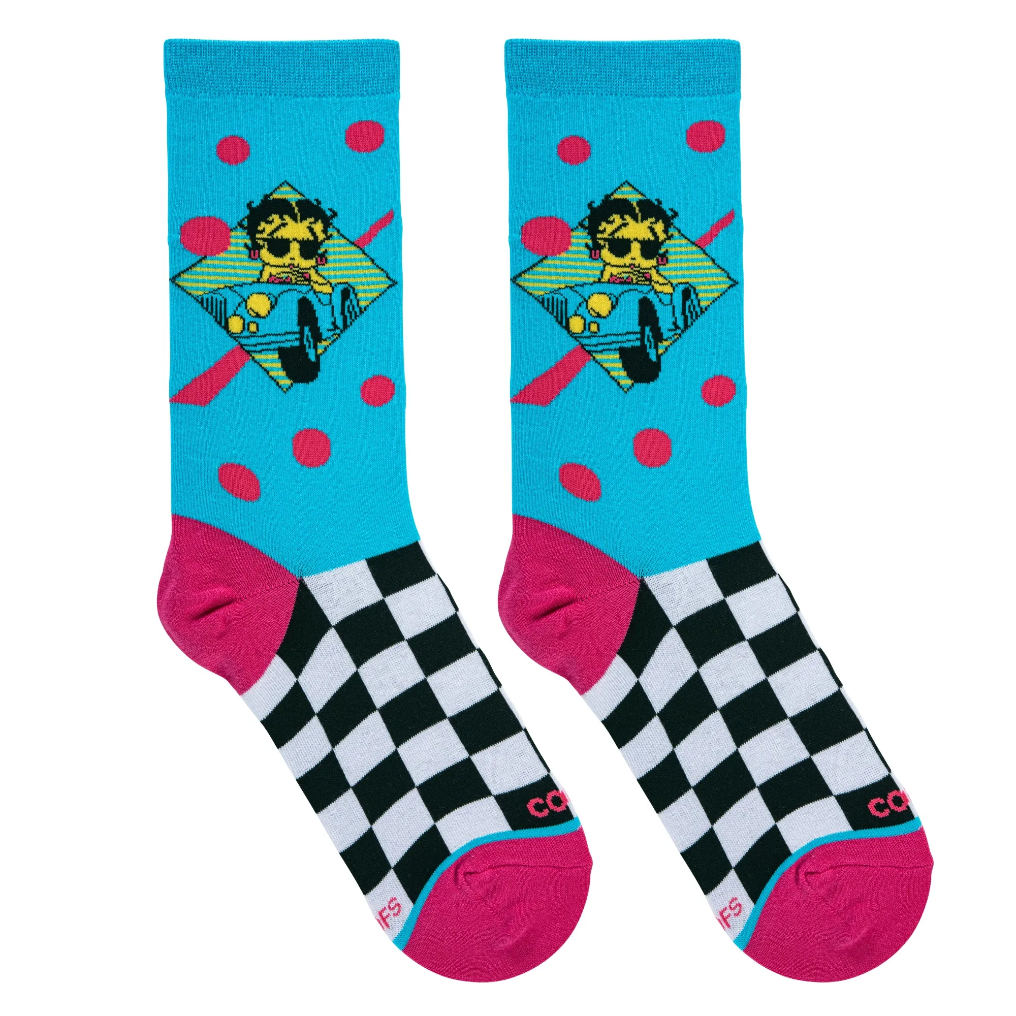 Betty Boop New Wave Women's Crew Socks sold by Odd Sox product image thumbnail 5