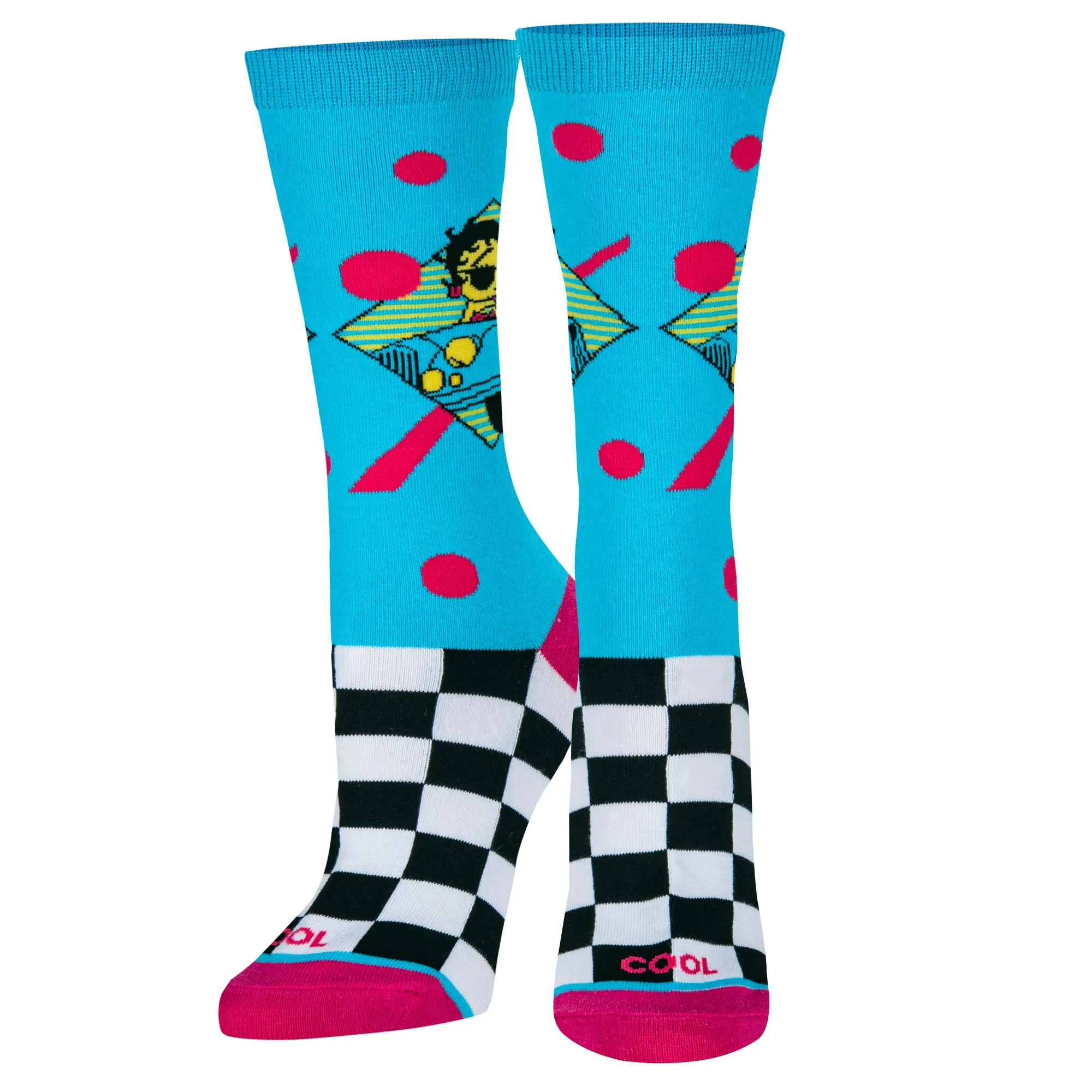 Betty Boop New Wave Women's Crew Socks sold by Odd Sox product image thumbnail 2