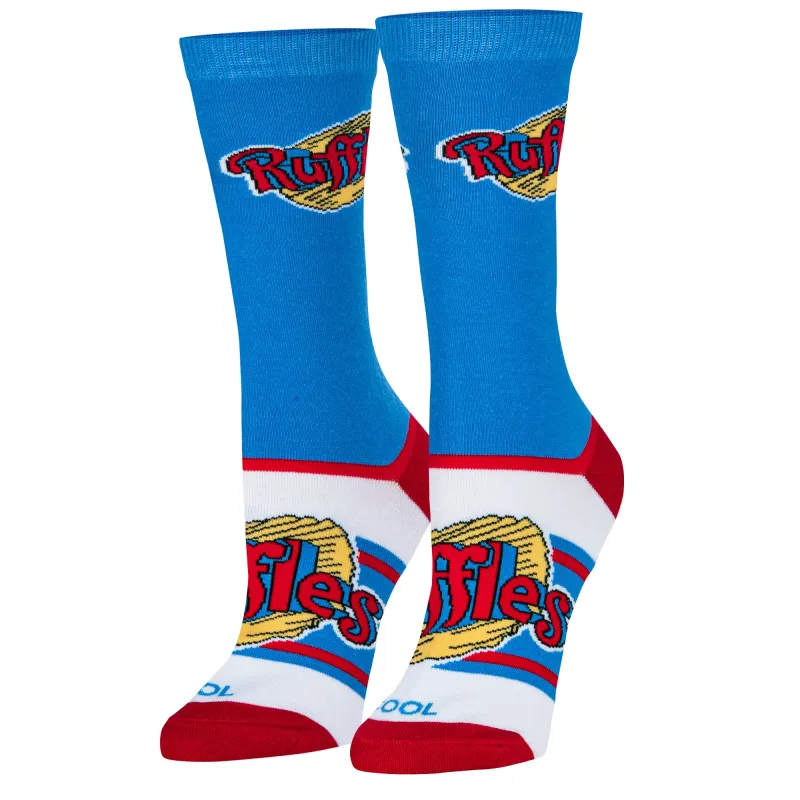 Ruffles Logo Women's Crew Socks sold by Odd Sox