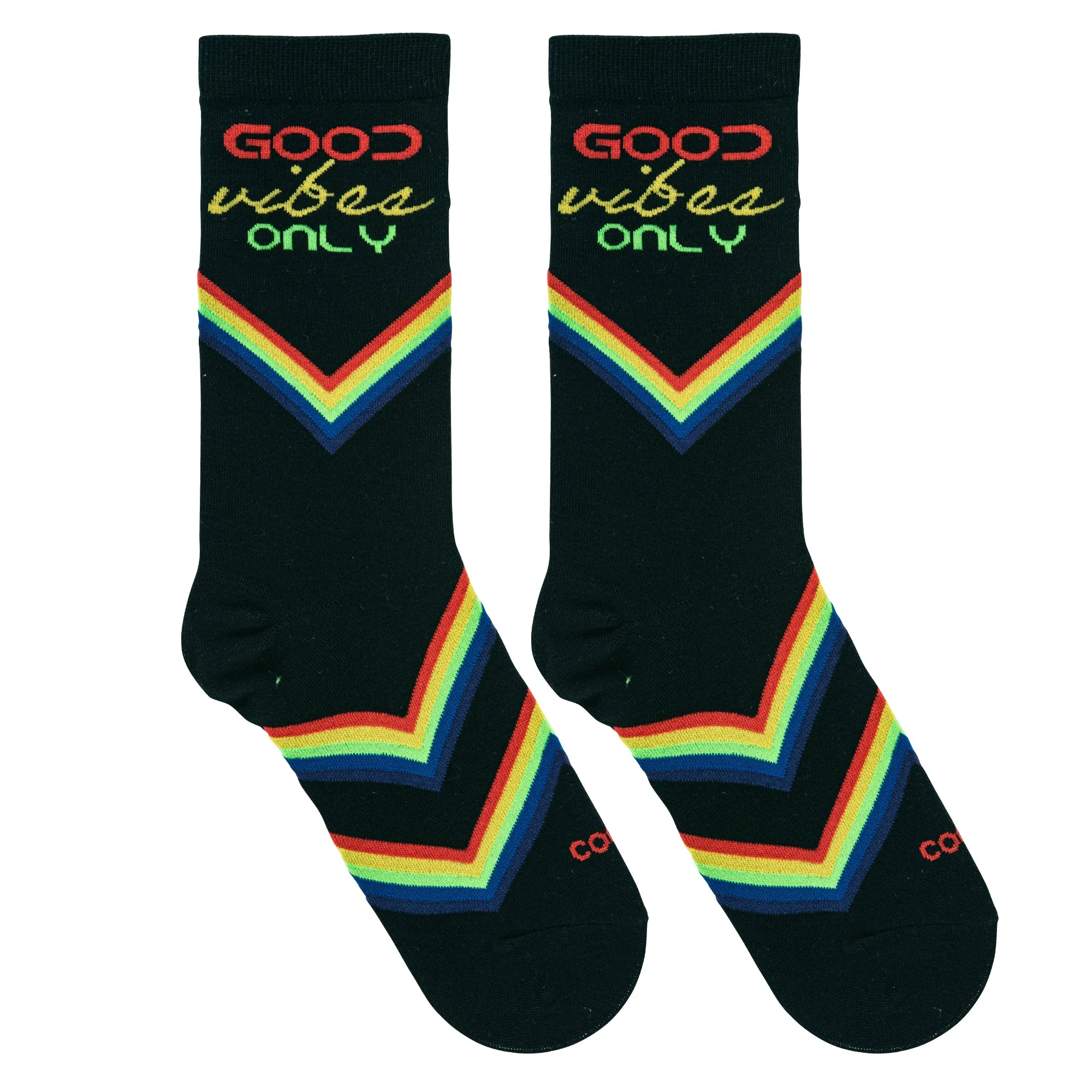 Good Vibes Only Women's Crew Socks sold by Odd Sox product image thumbnail 5