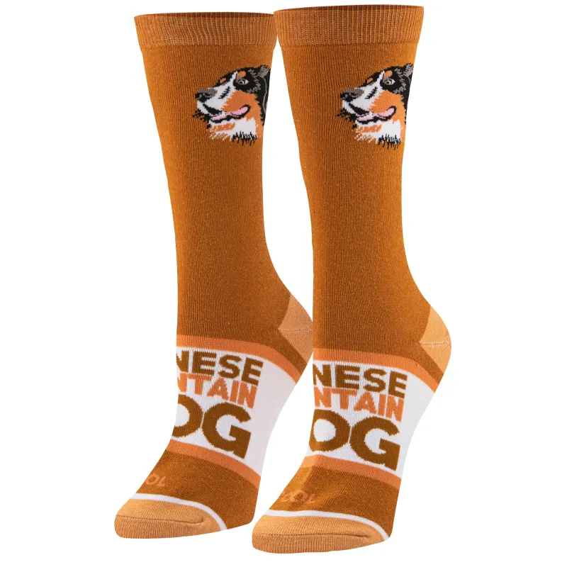 Bernese Women's Crew Socks sold by Odd Sox