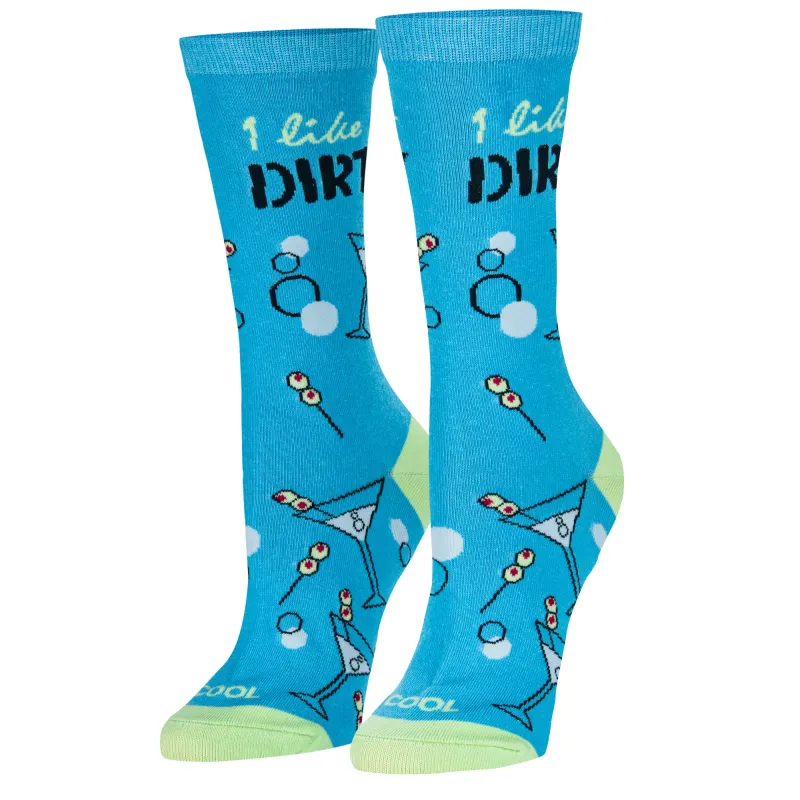 I Like It Dirty Women's Crew Socks sold by Odd Sox