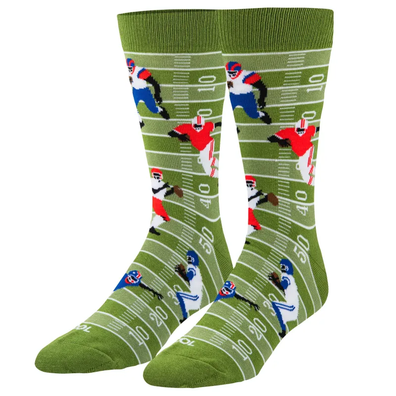 Football Men's Crew Socks sold by Odd Sox