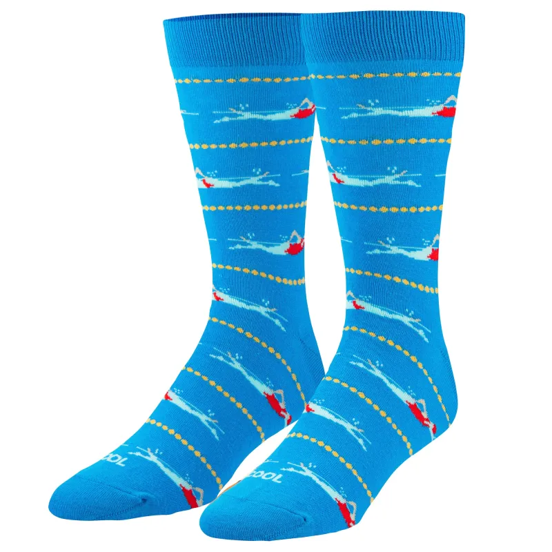 Swimmers Men's Crew Socks sold by Odd Sox