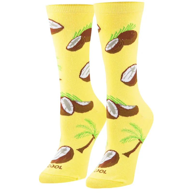 Coconuts Women's Crew Socks sold by Odd Sox