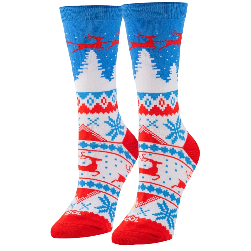 Winter Sweater Women's Crew Socks sold by Odd Sox