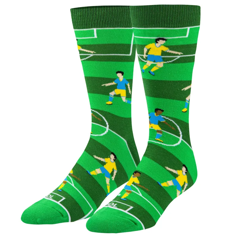 Soccer Men's Crew Socks sold by Odd Sox