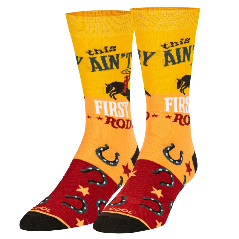 First Rodeo Men's Crew Socks sold by Odd Sox