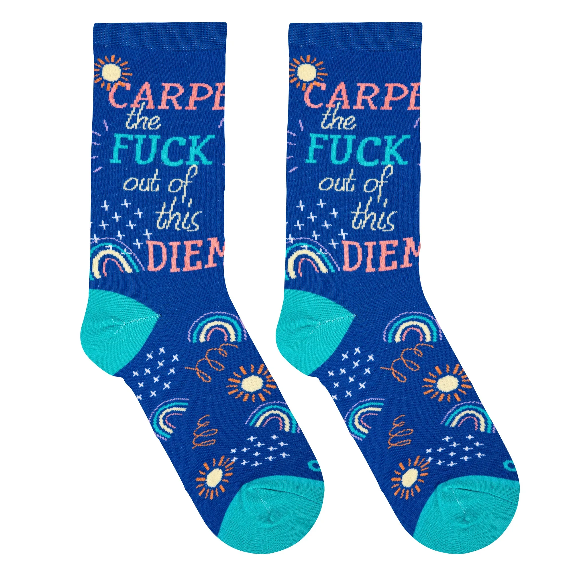 Carpe Diem Women's Crew Socks sold by Odd Sox product image thumbnail 5