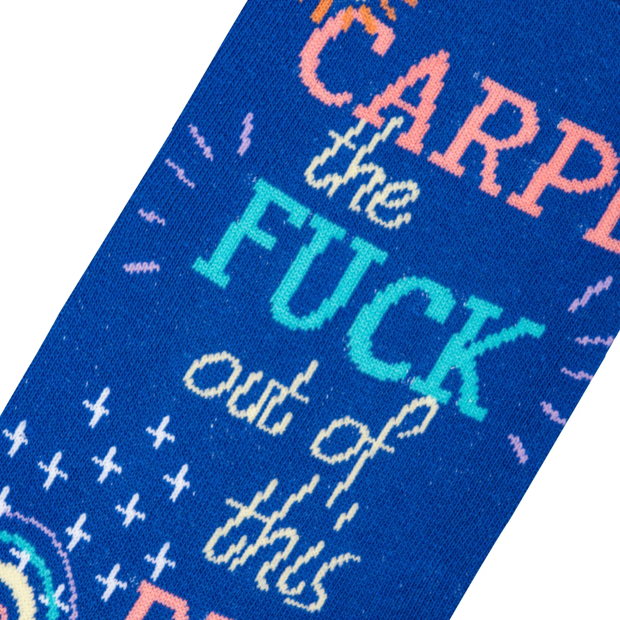 Carpe Diem Women's Crew Socks sold by Odd Sox product image thumbnail 4