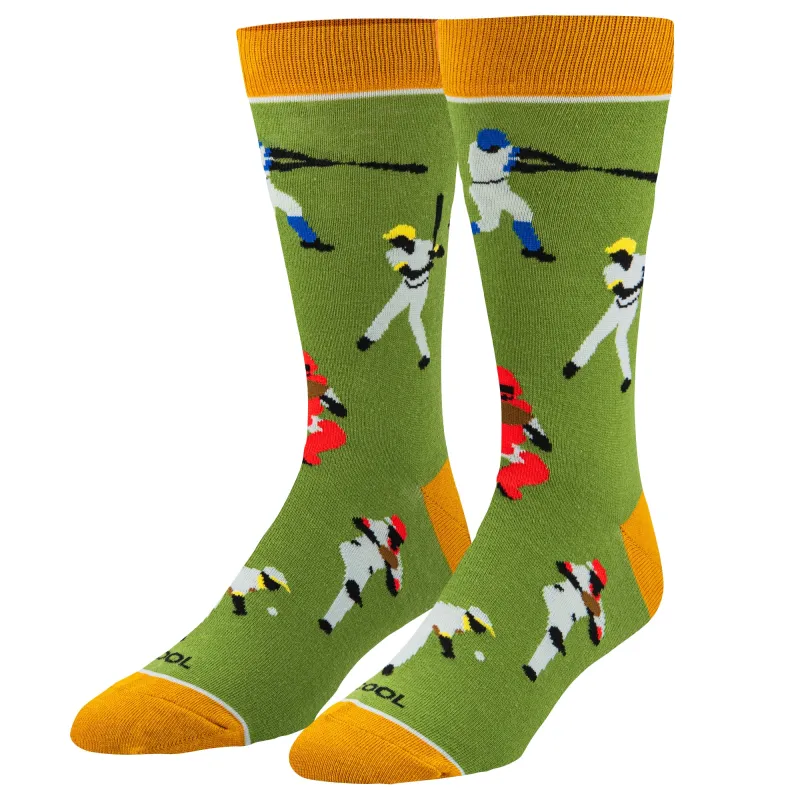 Baseball Men's Crew Socks sold by Odd Sox