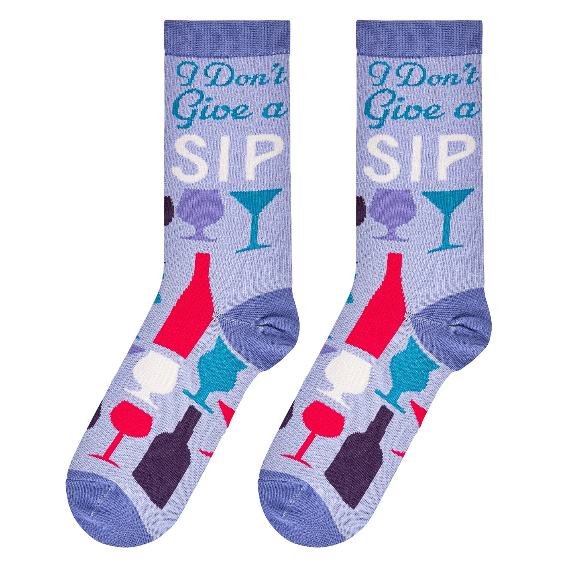 Don't Give A Sip Women's Crew Socks sold by Odd Sox product image thumbnail 5
