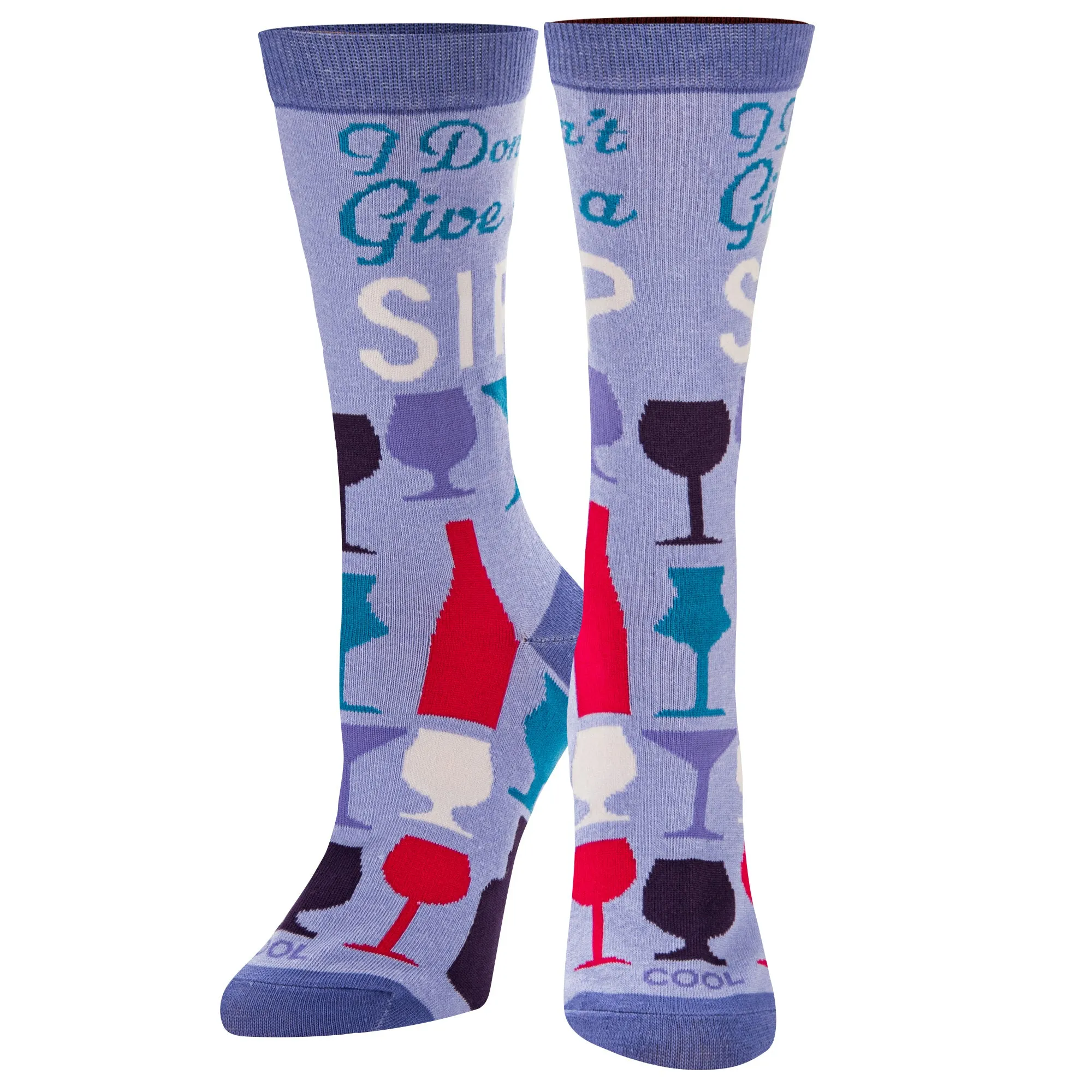 Don't Give A Sip Women's Crew Socks sold by Odd Sox product image thumbnail 2