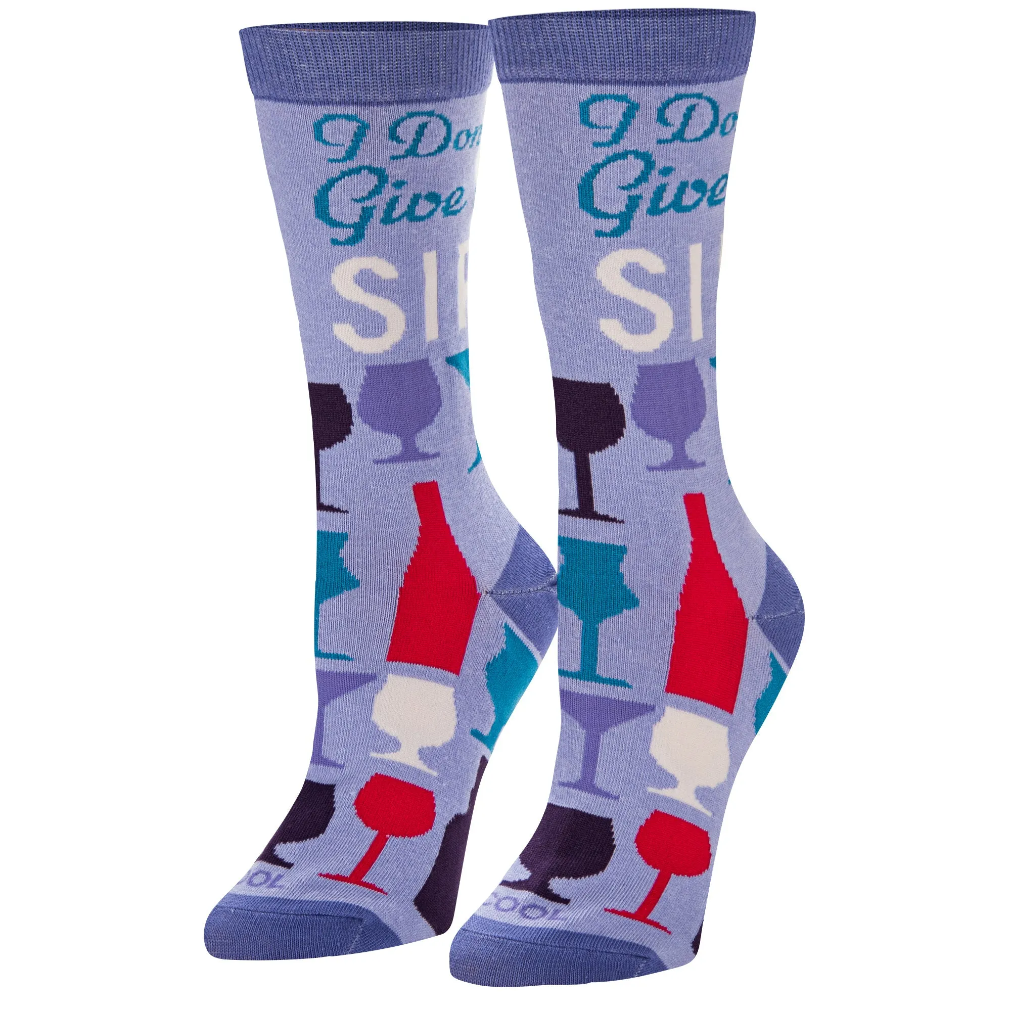 Don't Give A Sip Women's Crew Socks sold by Odd Sox