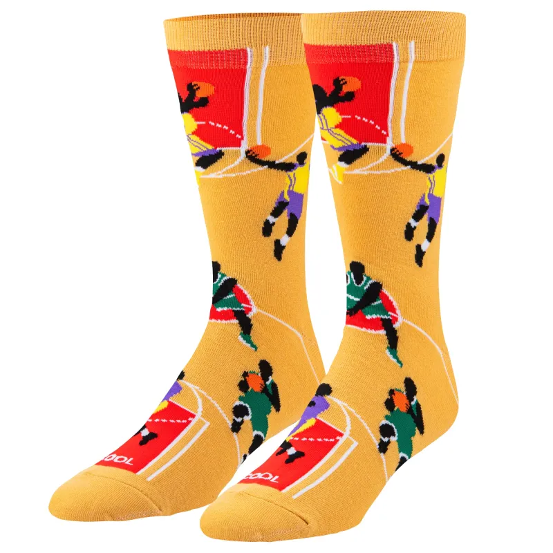 Basketball Men's Crew Socks sold by Odd Sox