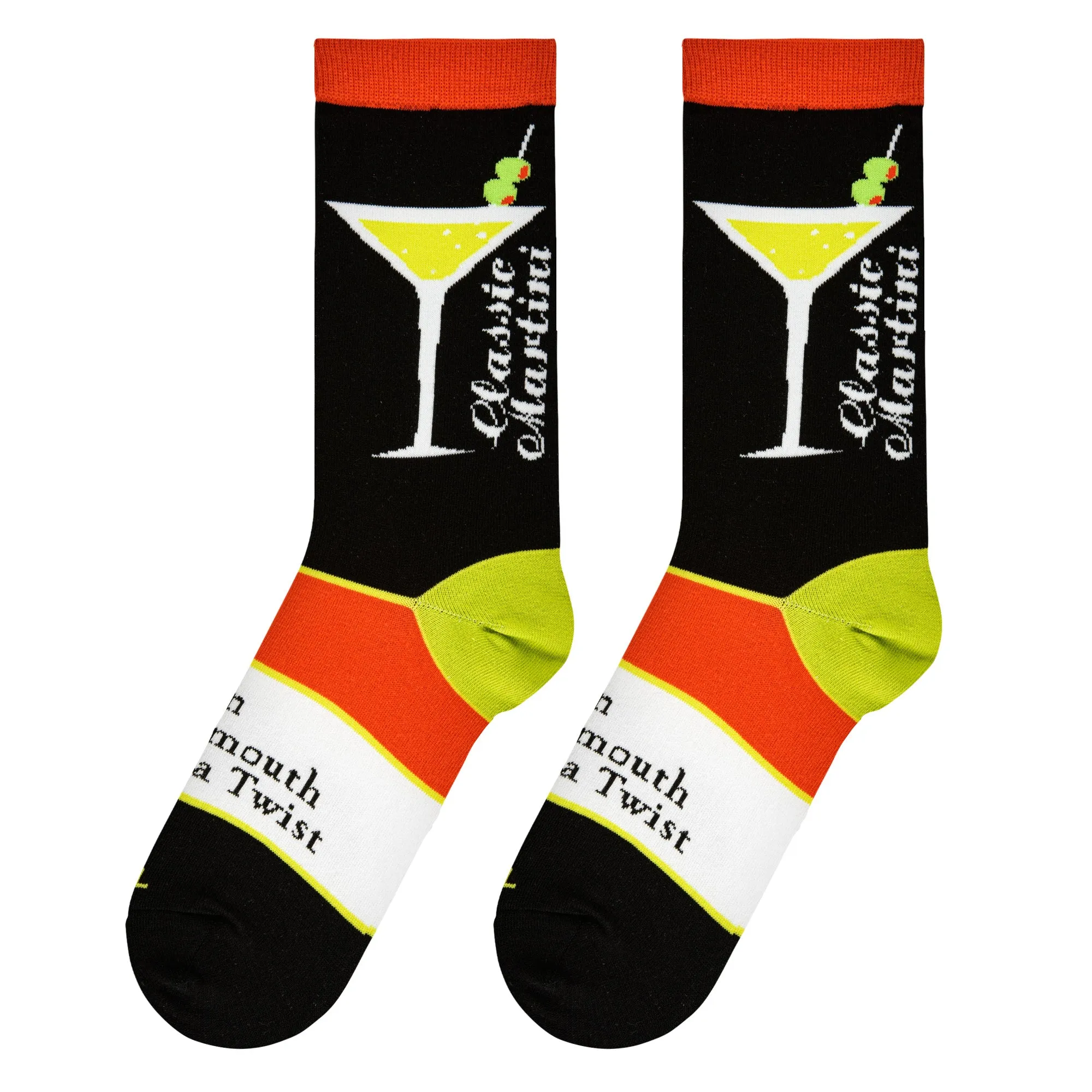 Martini Recipe Women's Crew Socks sold by Odd Sox product image thumbnail 5